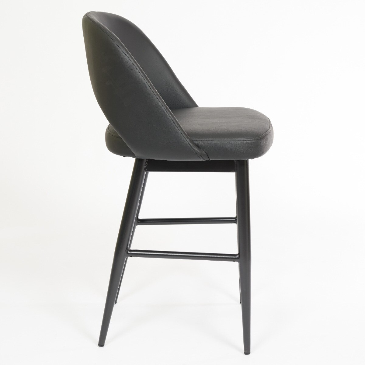 Henricks Stool black leatherette